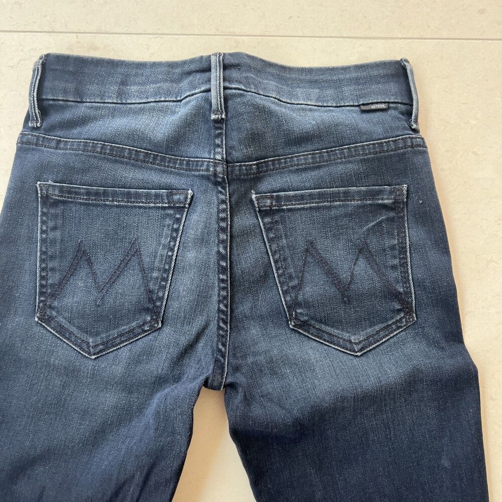 MOTHER High Waisted Looker Jeans Women’s Size 25 When the Going Gets Tough Dark - Picture 8 of 9